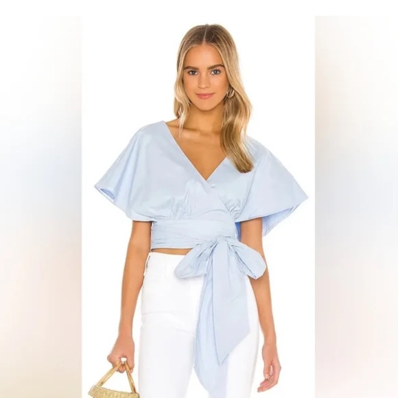Lovers & Friends Revolve Annalee Wrap Top - Picture 1 of 5